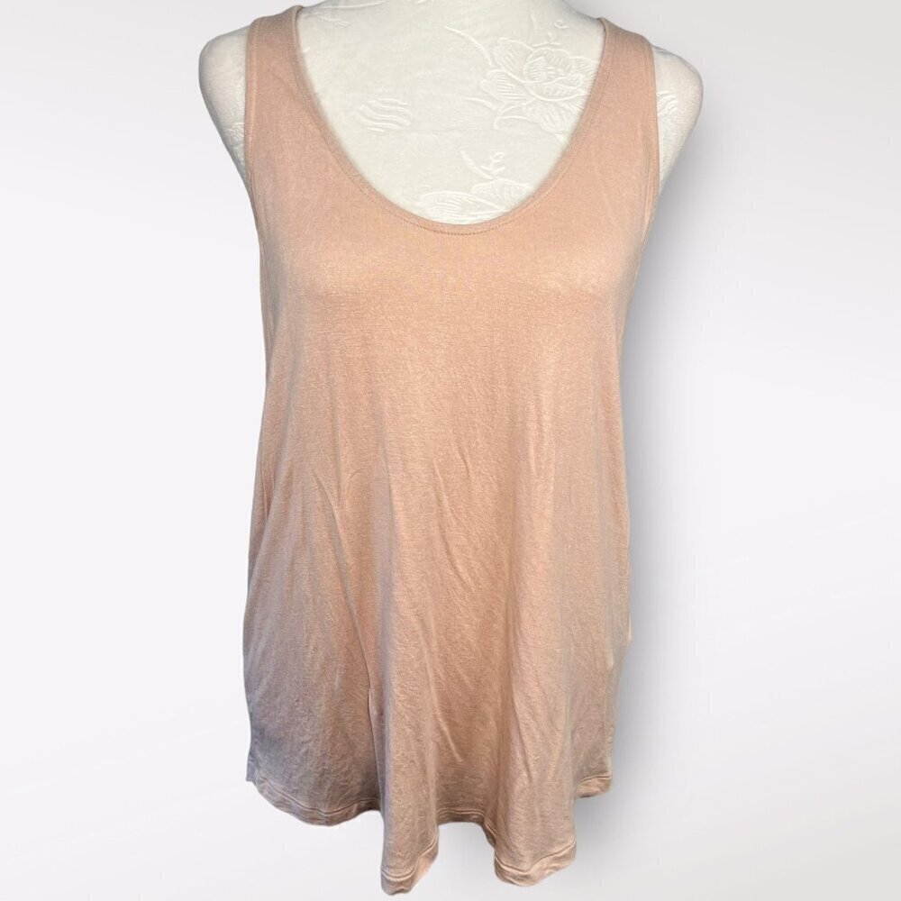 Banana Republic Racerback Tank Shimmery Pink Size Small